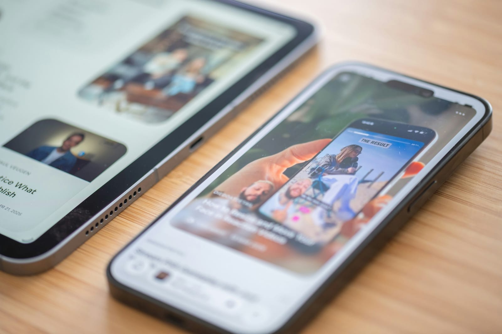 Multiple screens showing a business’s website, social, and content across devices — a connected digital presence