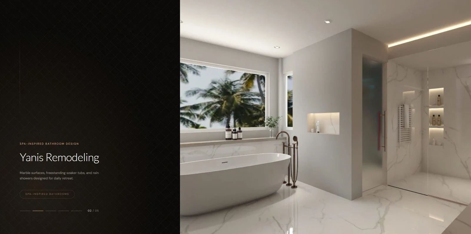Yanis Remodeling website, designed by Orrku Media