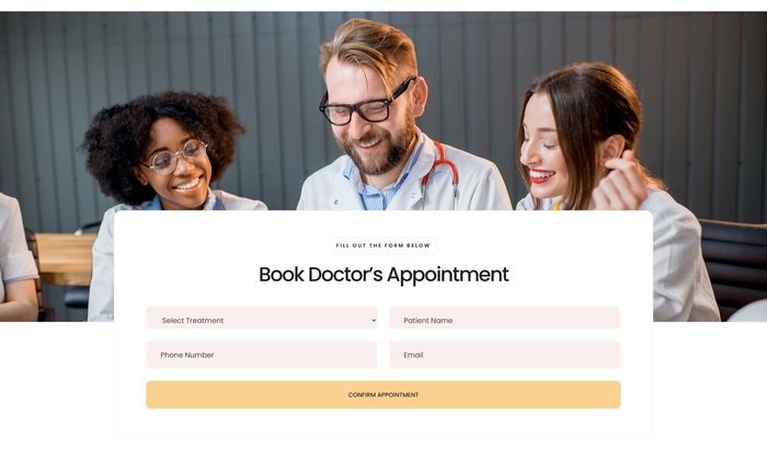 Acorn Family Dental — Book Doctor's Appointment online form with scheduling fields