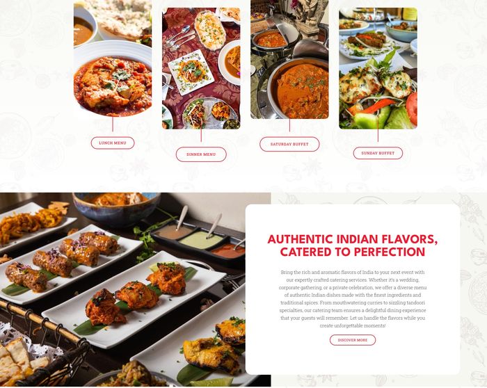 Royal Khyber authentic Indian flavors — catering and event showcase with food photography