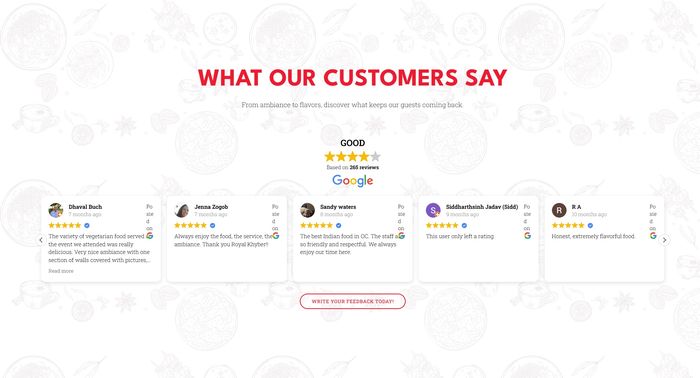 Royal Khyber customer reviews — What Our Customers Say about Indian fine dining experience