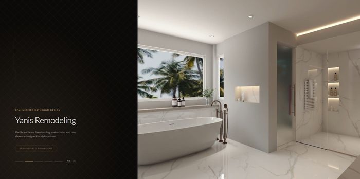 Yanis Remodeling hero — luxury kitchen and bathroom remodeling studio website
