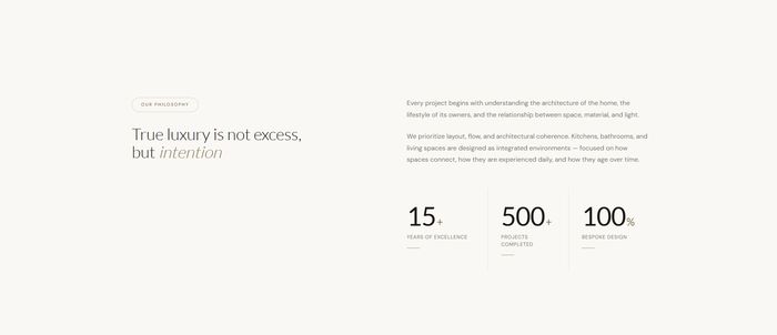 Yanis Remodeling stats — 15+ years experience, 500+ projects completed, 100% satisfaction