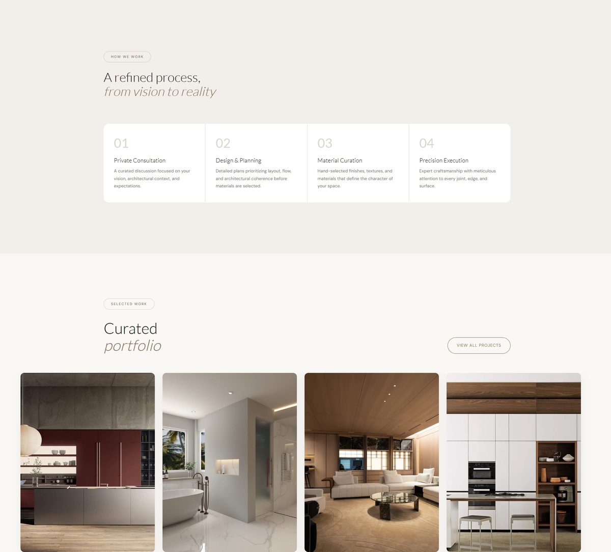 Yanis Remodeling portfolio gallery designed by Orrku Media